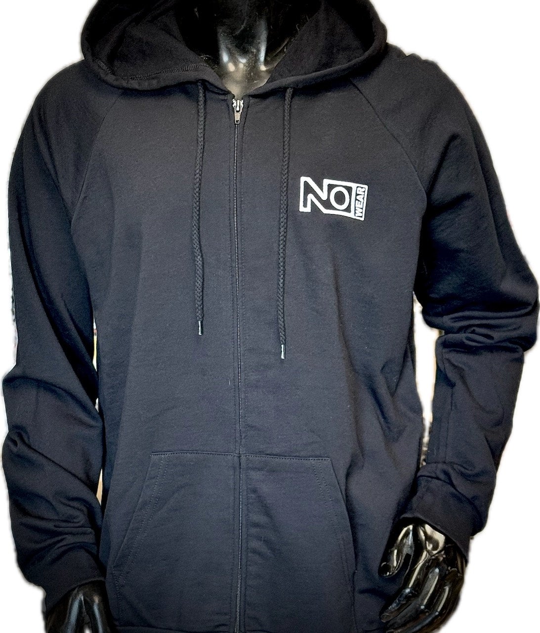 Black OG Logo Zip Hood | Nowear BMX Black OG Logo Zip Hood | Nowear BMX